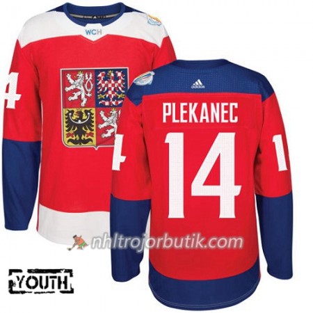 Tjeckoslovakien Tröja Tomas Plekanec 14 World Cup 2016 Barn Röd